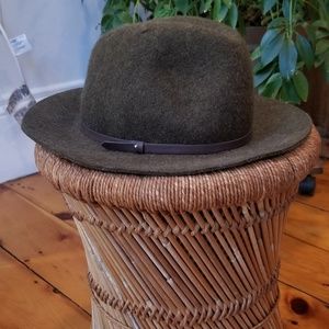 Olive Green Wide Brim Banana Republic Hat